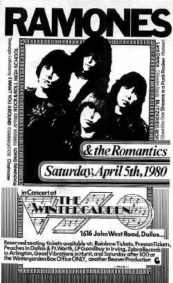 Ramones poster 1980